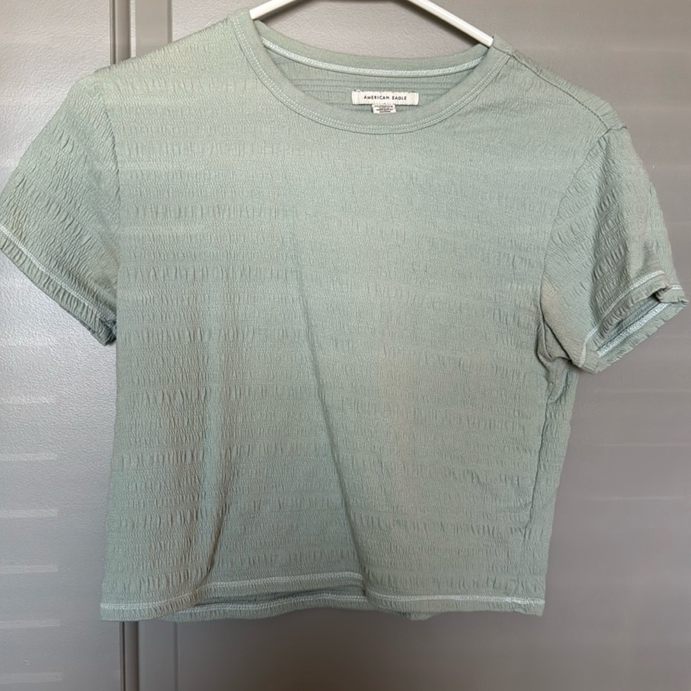Green baby tee
